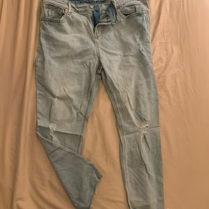 Light blue old navy distressed jeans